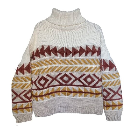 ❤️Anthropologie Elsamanda Alpaca Turtleneck Sz L Women's Sweater Made in Italy❤️ - Picture 3 of 8